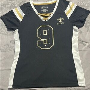 New Orleans Saints Women's Black Jersey Sz Small
